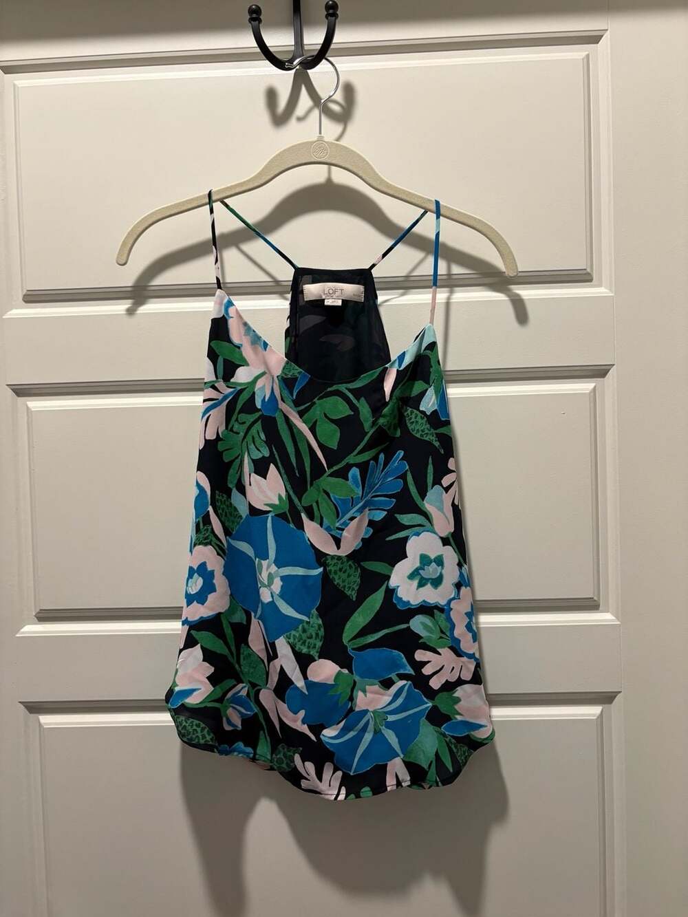 LOFT Petites Women's Tropical Floral Print Spaghetti Strap Cami Tank Top